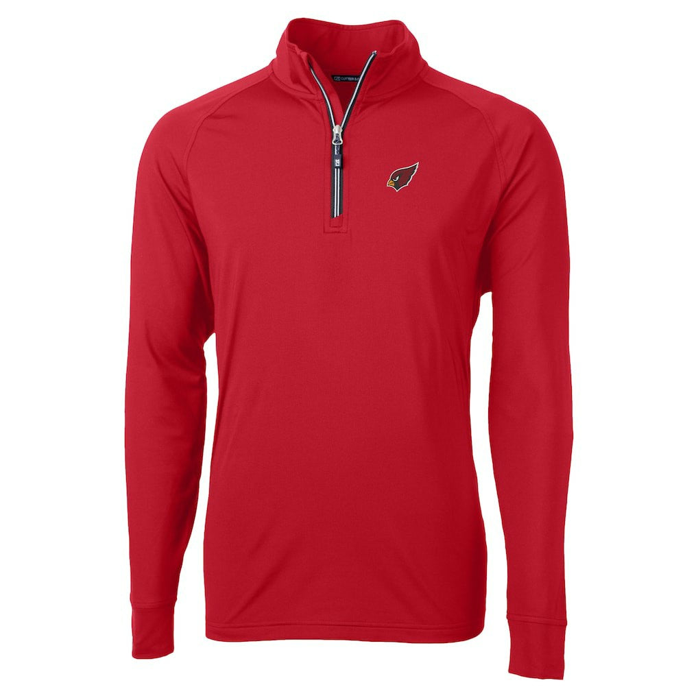 Arizona Cardinals Cutter & Buck Adapt Eco DryTec Raglan Quarter-Zip Jacket Red
