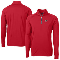 Atlanta Falcons Cutter & Buck Adapt Eco DryTec Raglan Quarter-Zip Jacket Red