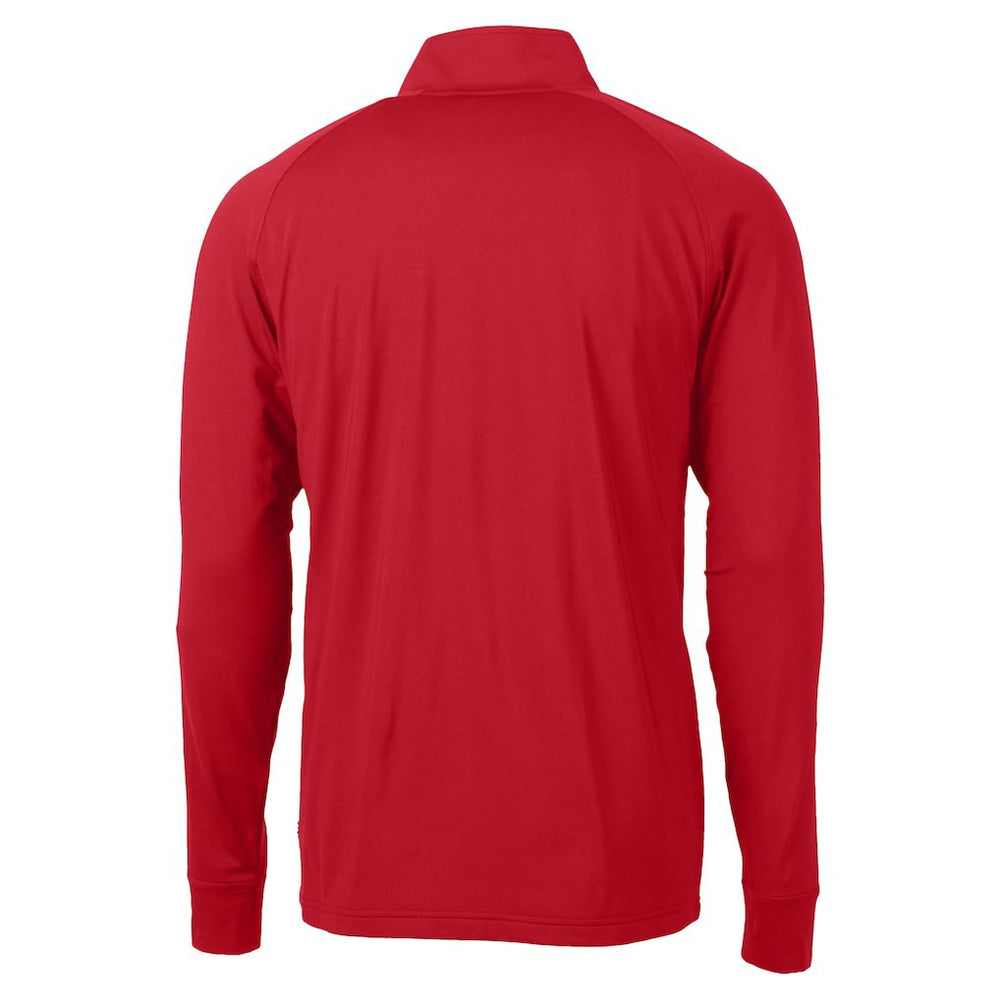 Atlanta Falcons Cutter & Buck Adapt Eco DryTec Raglan Quarter-Zip Jacket Red