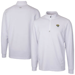 Jacksonville Jaguars Cutter & Buck Traverse Stretch Quarter-Zip Top White