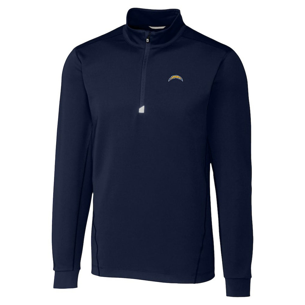 Los Angeles Chargers Cutter & Buck Traverse Stretch Quarter-Zip Top Navy