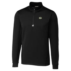 Green Bay Packers Cutter & Buck Traverse Stretch Quarter-Zip Top Black