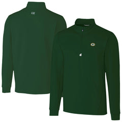 Green Bay Packers Cutter & Buck Traverse Stretch Quarter-Zip Top Hunter Green