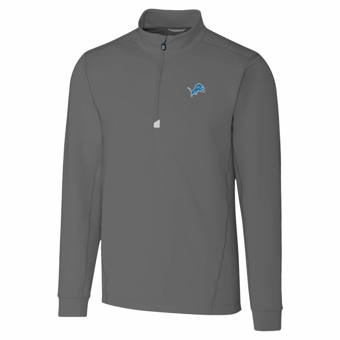 Detroit Lions Cutter & Buck Traverse Stretch Quarter-Zip Top Gray
