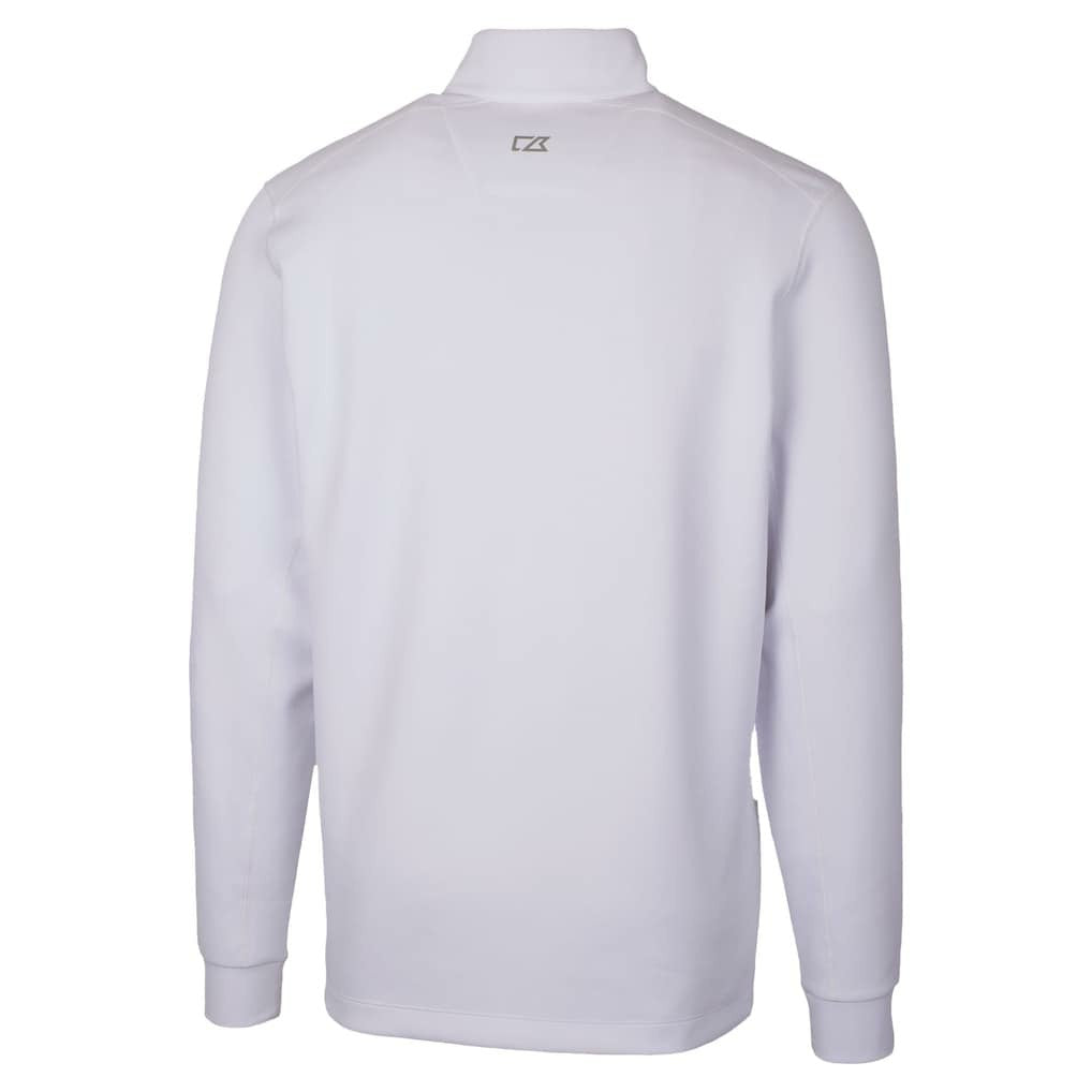 Las Vegas Raiders Cutter & Buck Traverse Stretch Quarter-Zip Top White