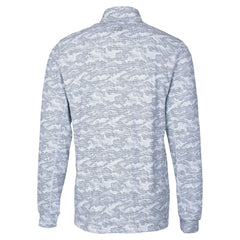 Chicago Bears Cutter & Buck Traverse Camo Print Stretch Quarter-Zip Top Charcoal