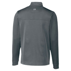 Minnesota Vikings Cutter & Buck Traverse Stripe Stretch DryTec Quarter-Zip Top Gray