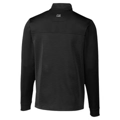 Pittsburgh Steelers Cutter & Buck Traverse Stripe Stretch DryTec Quarter-Zip Top Black
