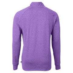 Baltimore Ravens Cutter & Buck Adapt Eco Raglan Quarter-Zip Jacket Heather Purple