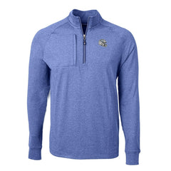 Indianapolis Colts Cutter & Buck Big & Tall Adapt Eco Raglan Quarter-Zip Jacket Heather Royal