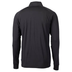 Miami Dolphins Cutter & Buck Big & Tall Adapt Eco DryTec Raglan Quarter-Zip Jacket Black