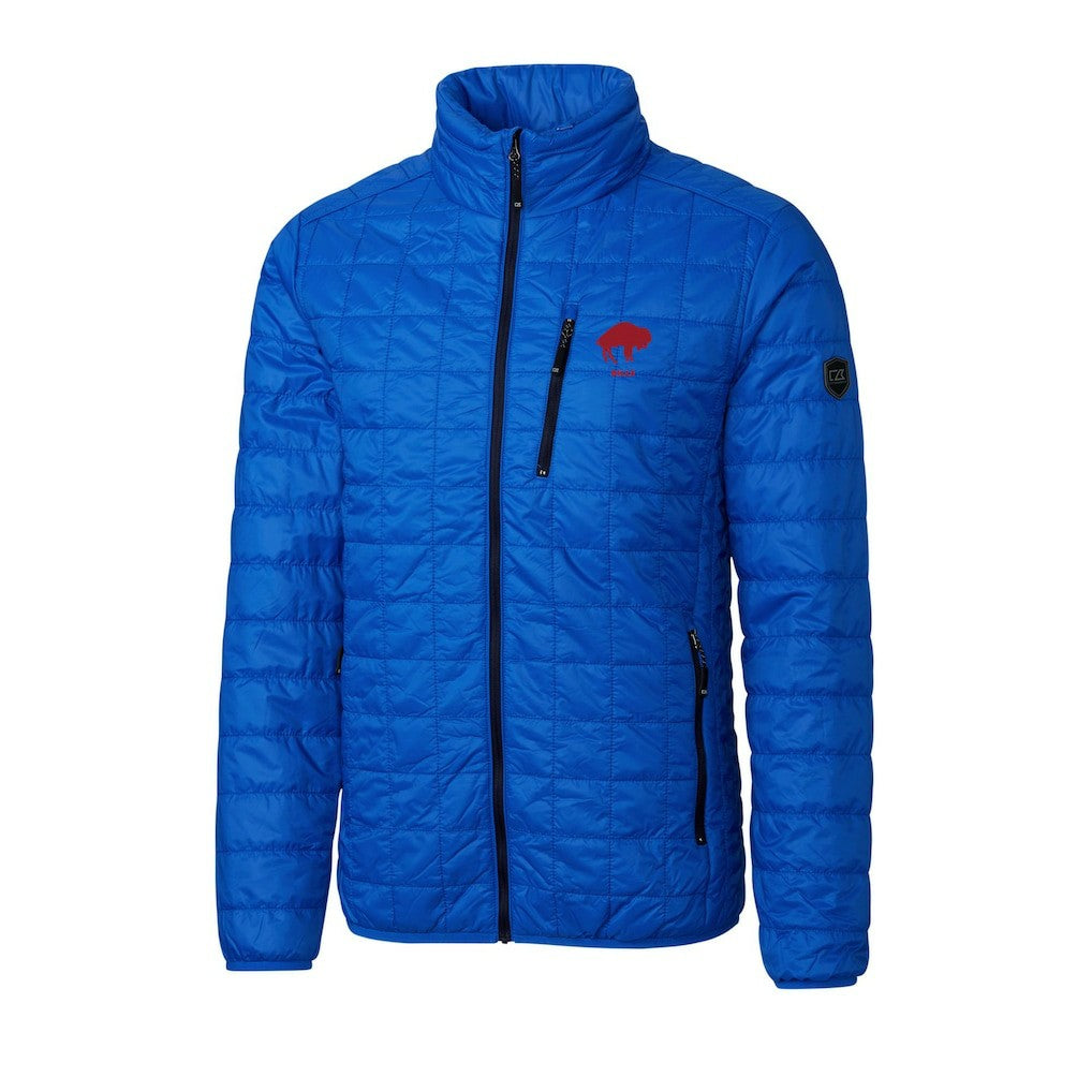 Buffalo Bills Cutter & Buck Big & Tall Rainier PrimaLoft Eco Insulated Full-Zip Puffer Jacket Royal