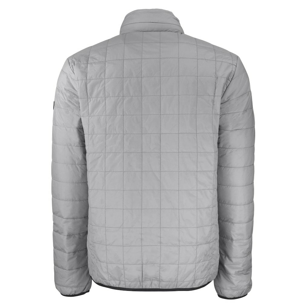 Kansas City Chiefs Cutter & Buck Big & Tall Rainier PrimaLoft Eco Insulated Full-Zip Hoodie Puffer Jacket Gray