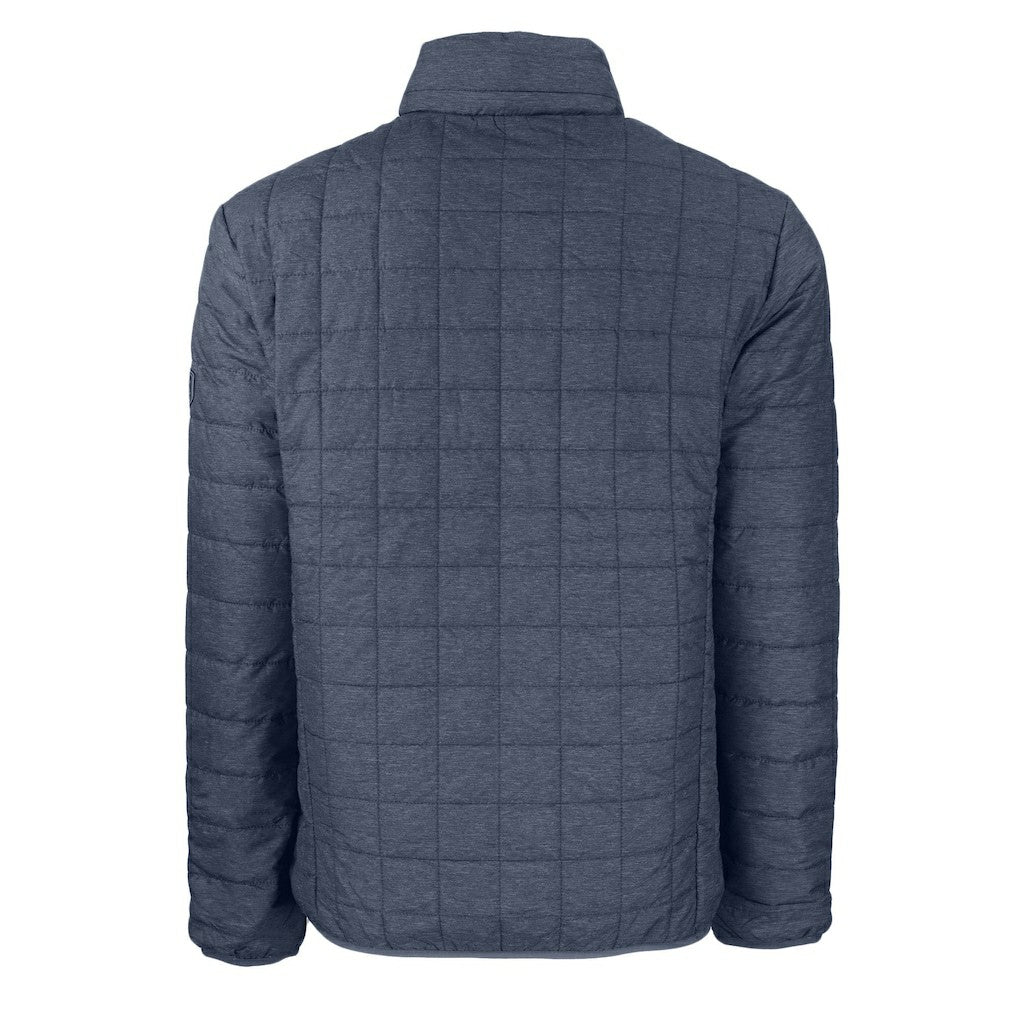 Buffalo Bills Cutter & Buck Big & Tall Rainier PrimaLoft Eco Insulated Full-Zip Hoodie Puffer Jacket Charcoal