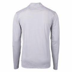 Green Bay Packers Cutter & Buck Big & Tall Virtue Eco Pique Micro Stripe Tri-Blend Quarter-Zip Jacket Gray