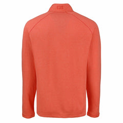 Denver Broncos Cutter & Buck Peshastin Eco Fleece Tri-Blend Raglan Recycled Quarter-Zip Jacket Heather Orange