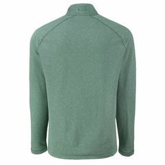 Green Bay Packers Cutter & Buck Peshastin Eco Fleece Tri-Blend Raglan Recycled Quarter-Zip Jacket Heather Green