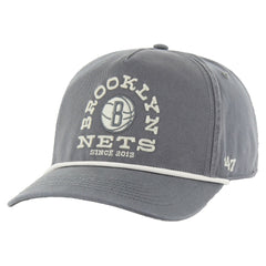 47 Brooklyn Nets Canyon Ranchero Hitch Adjustable Hat Charcoal
