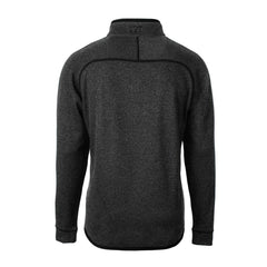 Atlanta Falcons Cutter & Buck Big & Tall Mainsail Sweater-Knit Raglan Half-Zip Jacket Heather Charcoal