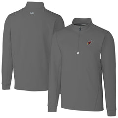 Arizona Cardinals Cutter & Buck Big & Tall Traverse Stretch Quarter-Zip Top Gray