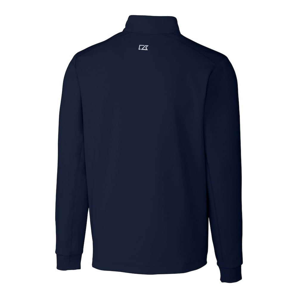 Los Angeles Chargers Cutter & Buck Big & Tall Traverse Stretch Quarter-Zip Top Navy