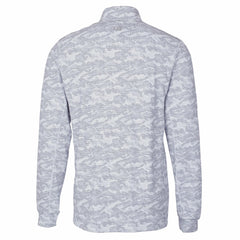 Pittsburgh Steelers Cutter & Buck Big & Tall Traverse Eco Camo Tri-Blend DryTec Quarter-Zip Jacket Charcoal