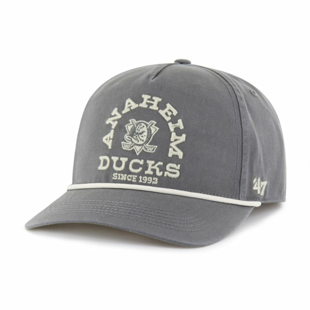 NHL Anaheim Ducks '47 Canyon Ranchero Hitch Adjustable Hat - Charcoal