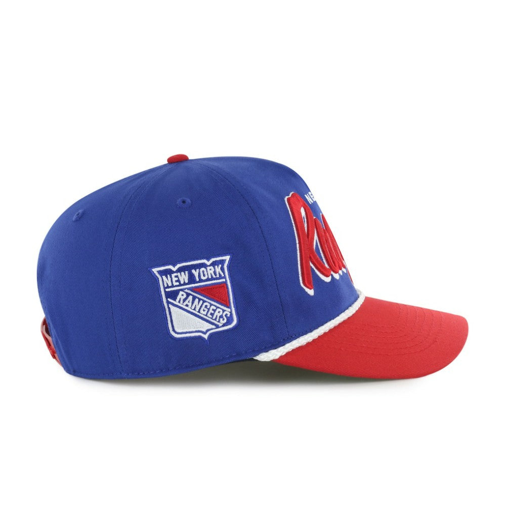 NHL New York Rangers '47 Dropshadow Rope Hitch Adjustable Hat - Blue/Red