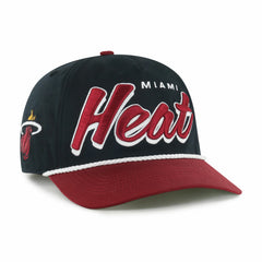 Miami Heat '47 Dropshadow Rope Hitch Adjustable Hat Black/Red
