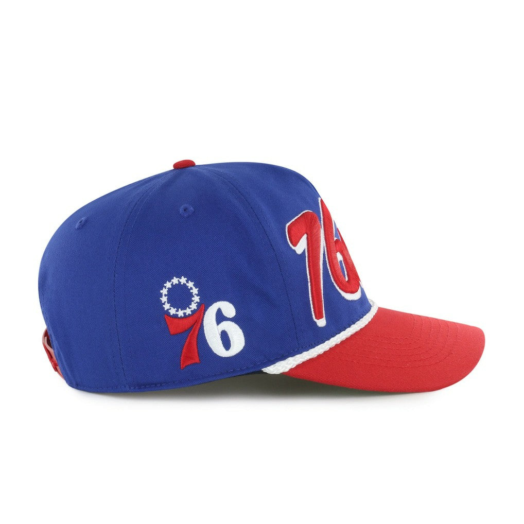 Philadelphia 76ers '47 Dropshadow Rope Hitch Adjustable Hat Royal/Red