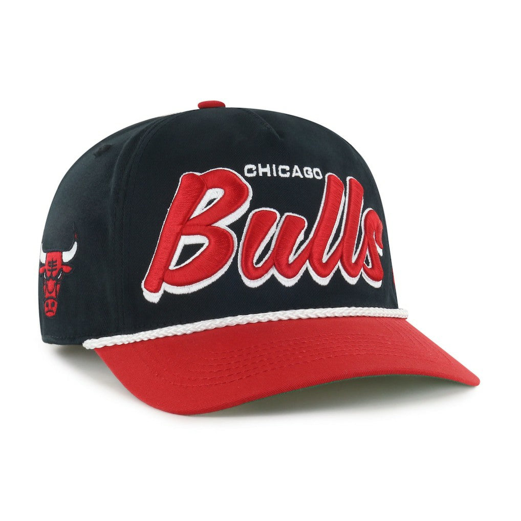 Chicago Bulls '47 Dropshadow Rope Hitch Adjustable Hat Black/Red