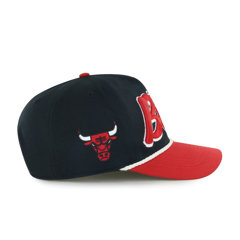 Chicago Bulls '47 Dropshadow Rope Hitch Adjustable Hat Black/Red