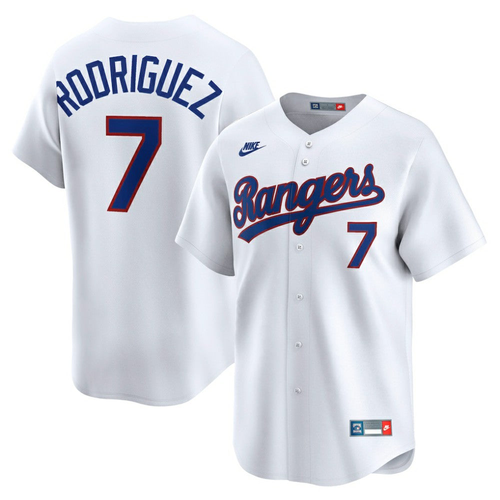 Ivan Rodriguez Texas Rangers Nike Throwback Cooperstown Collection Limited Jersey - White Jerseys