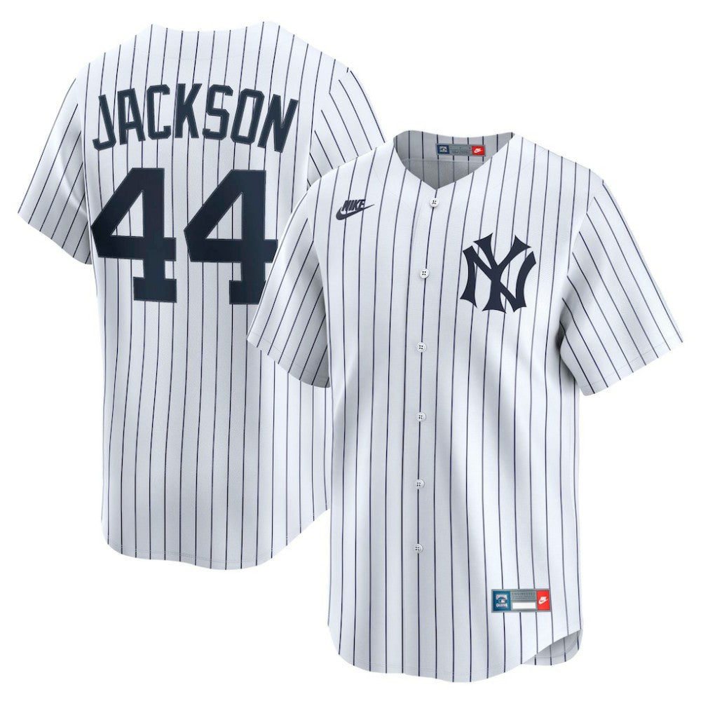 Reggie Jackson New York Yankees Nike Throwback Cooperstown Collection Limited Jersey - White Jerseys