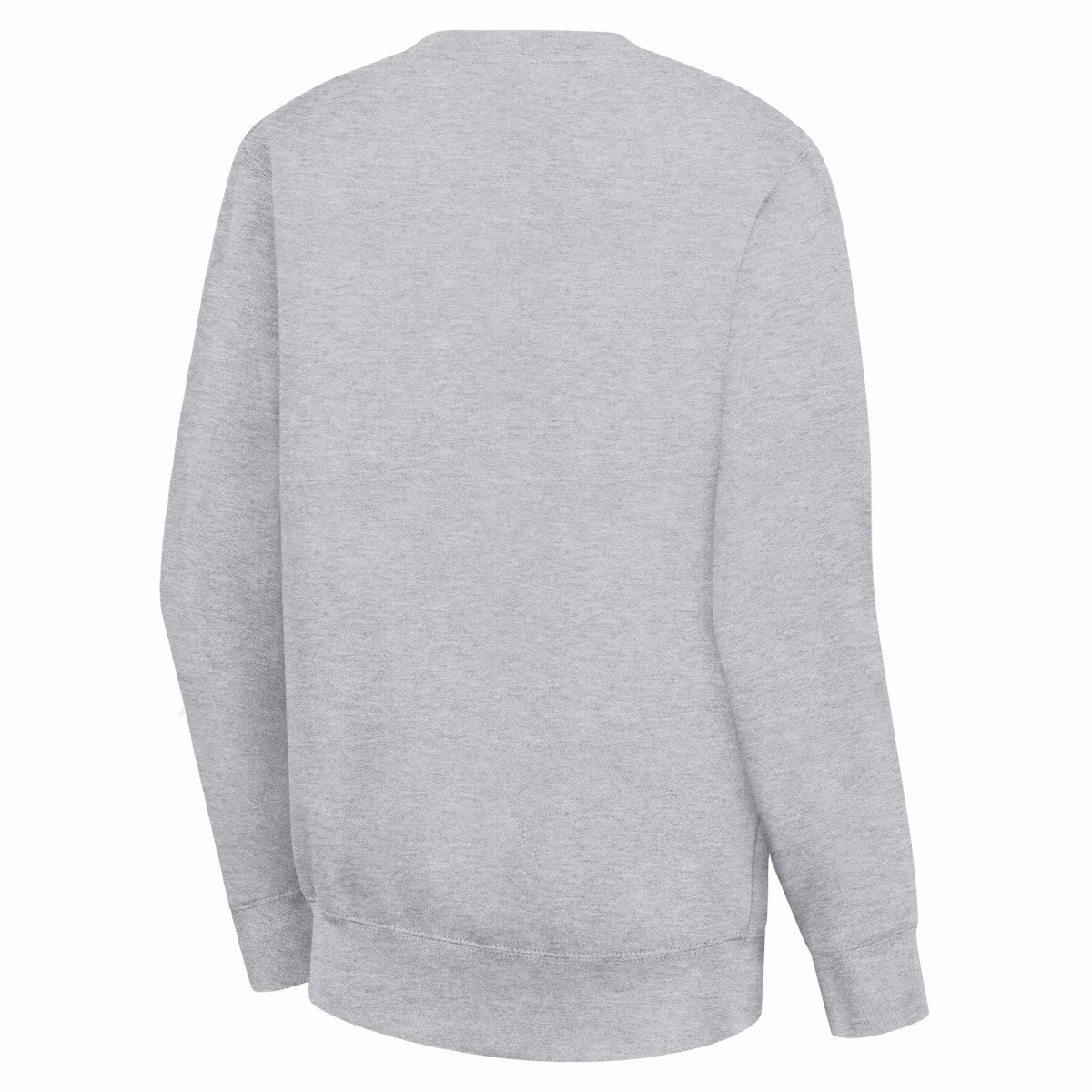 New York Knicks G-III 4Her by Carl Banks Women's Leopard Heart Fleece Pullover Sweatshirt Heather Gray
