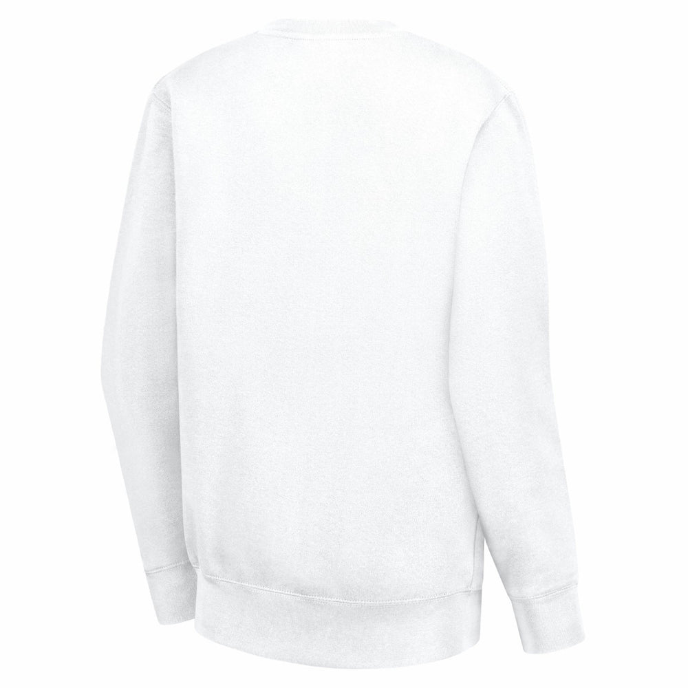 Miami Heat G-III 4Her by Carl Banks Women's Leopard Heart Fleece Pullover Sweatshirt White