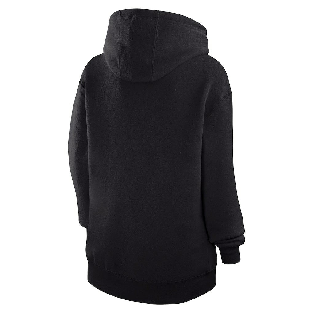 LA Clippers G-III 4Her by Carl Banks Women's Leopard Heart Graphic Fleece Pullover Hoodie Black