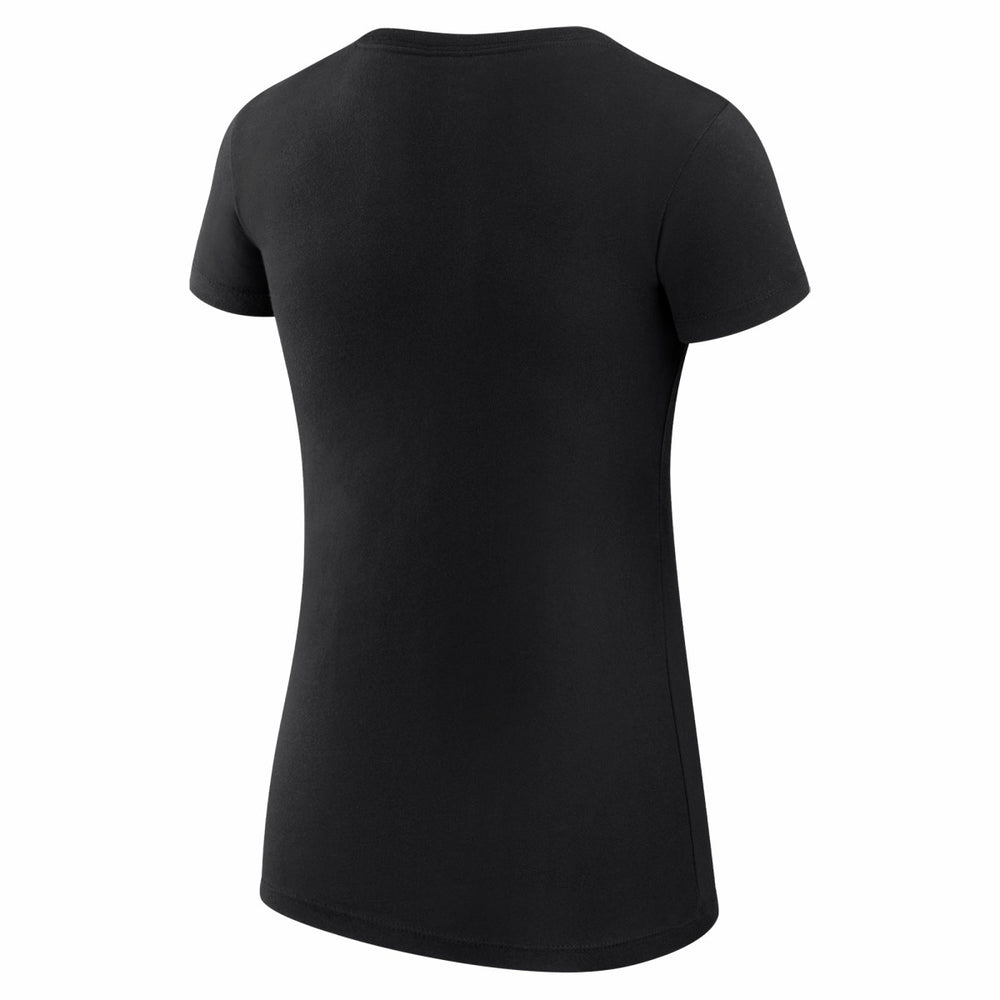 Sacramento Kings G-III 4Her by Carl Banks Women's Super-Slim Fit Lightweight Leopard Heart T-Shirt Black