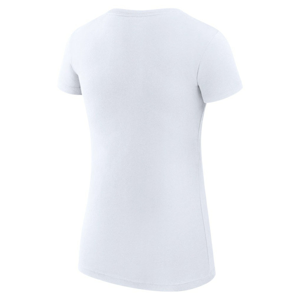 Golden State Warriors G-III 4Her by Carl Banks Women's Super-Slim Fit Lightweight Leopard Heart T-Shirt White