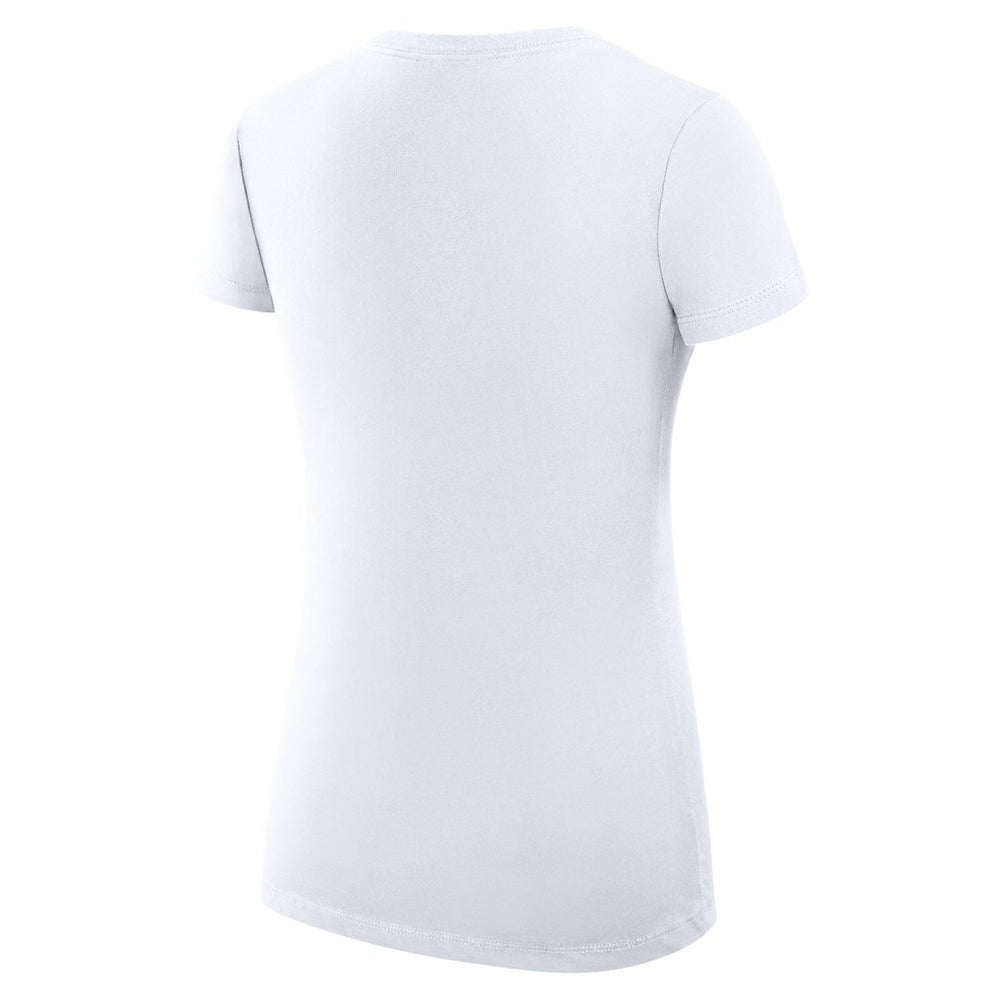 Indiana Pacers G-III 4Her by Carl Banks Women's Super-Slim Fit Lightweight Leopard Heart V-Neck T-Shirt White