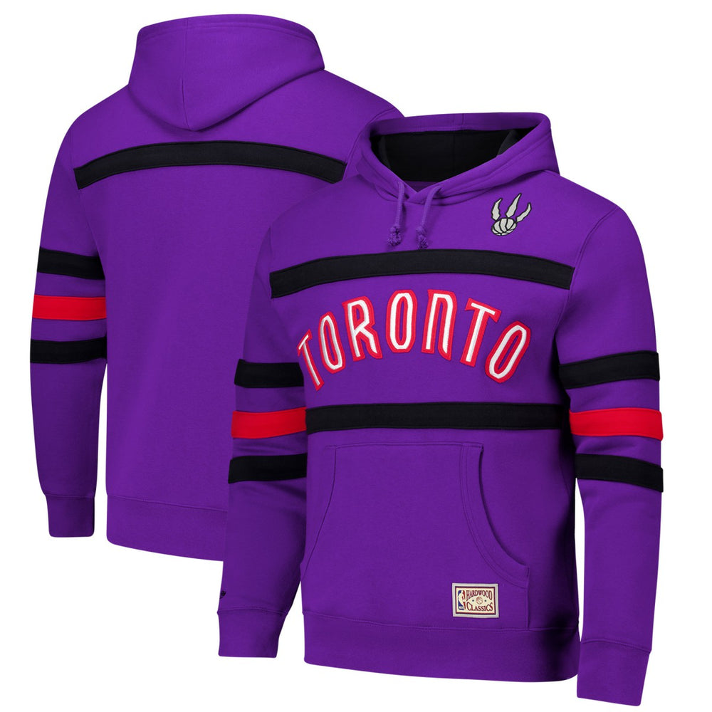 Toronto Raptors Hardwood Classics Nights Head Coach Pullover Hoodie Purple
