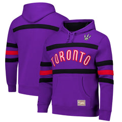 Toronto Raptors Hardwood Classics Nights Head Coach Pullover Hoodie Purple