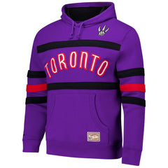 Toronto Raptors Hardwood Classics Nights Head Coach Pullover Hoodie Purple
