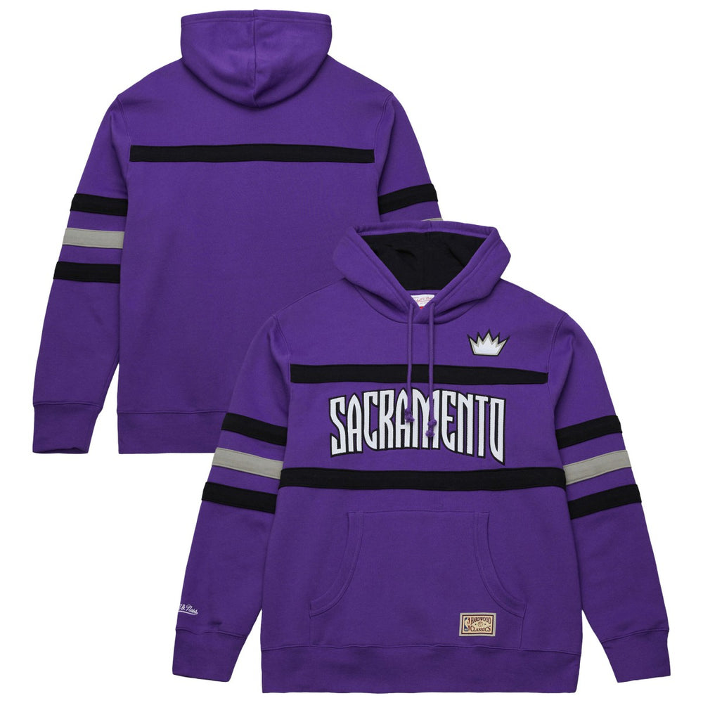 Sacramento Kings Hardwood Classics Nights Head Coach Pullover Hoodie Purple