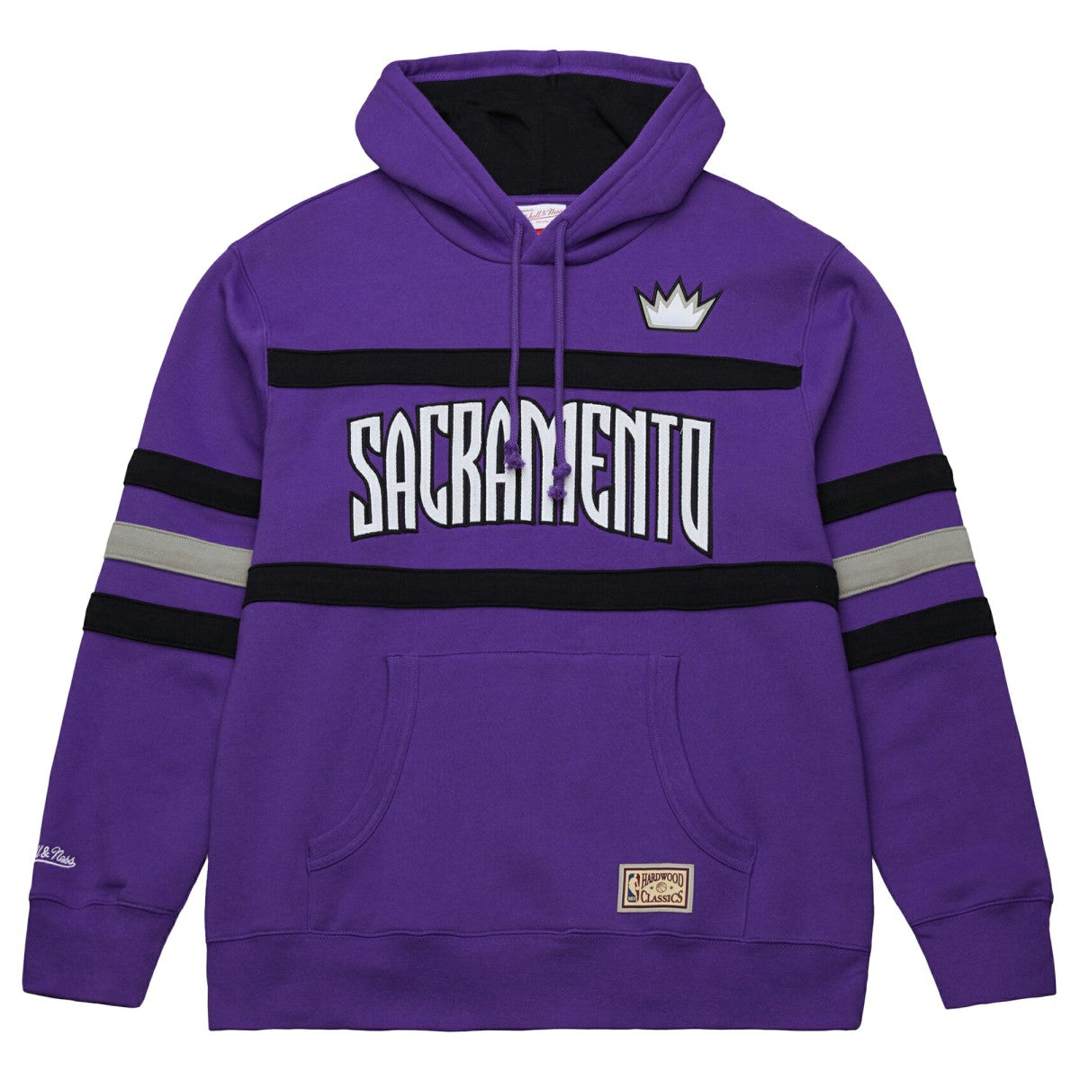 Sacramento Kings Hardwood Classics Nights Head Coach Pullover Hoodie Purple