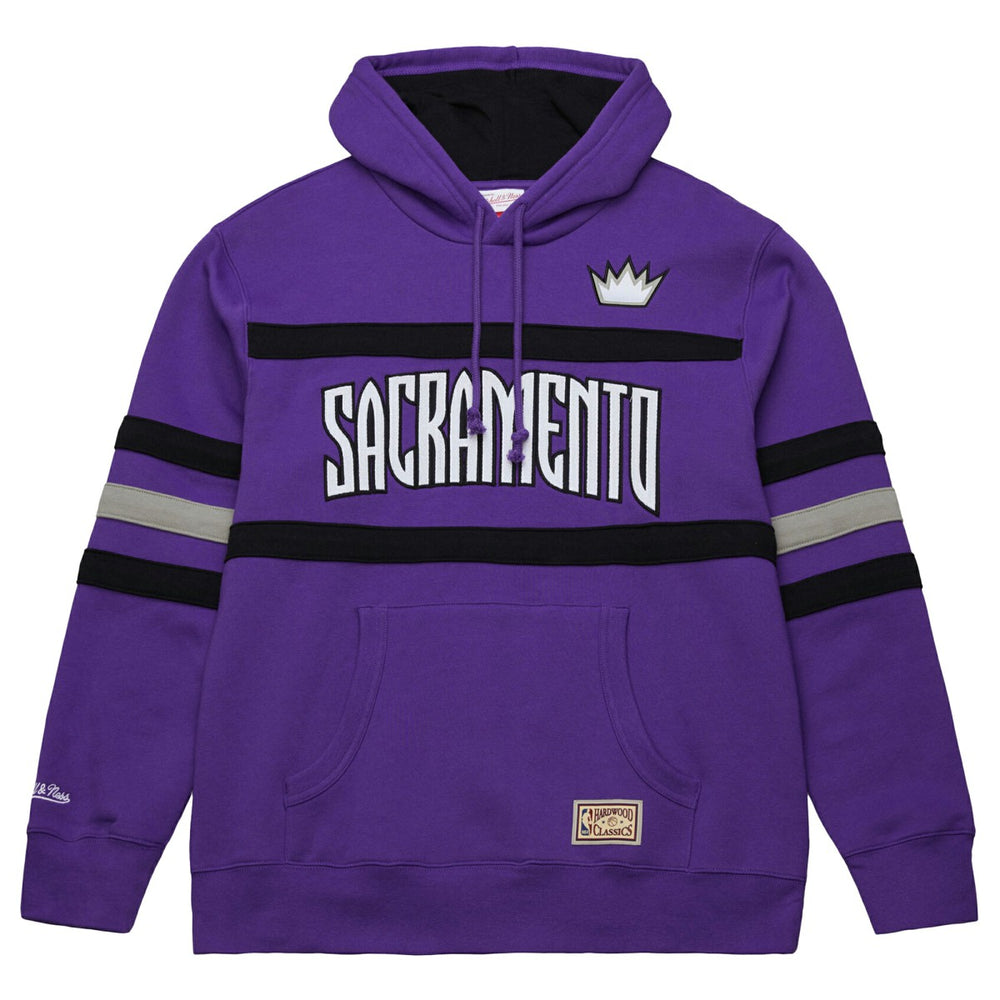 Sacramento Kings Hardwood Classics Nights Head Coach Pullover Hoodie Purple