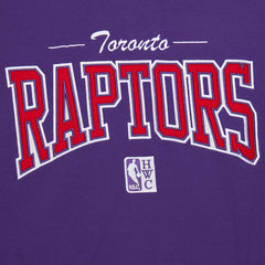 Toronto Raptors Hardwood Classics There & Back 2.0 Vintage Pullover Sweatshirt Purple
