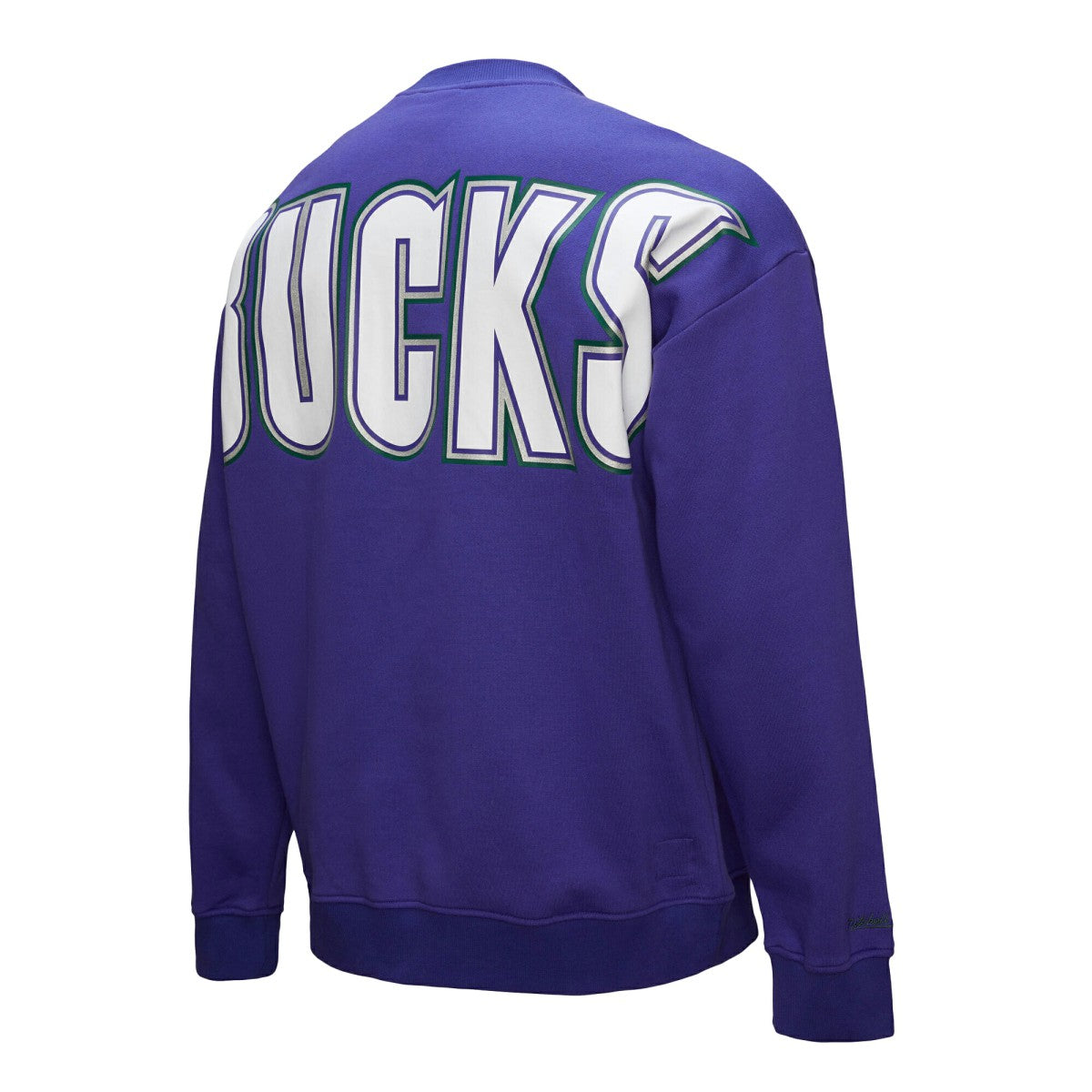Milwaukee Bucks Hardwood Classics There & Back 2.0 Vintage Pullover Sweatshirt Purple