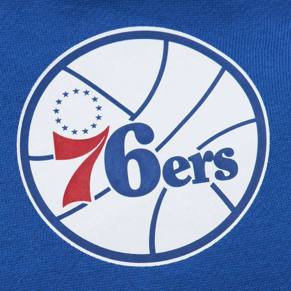 Philadelphia 76ers Hardwood Classics There & Back 2.0 Vintage Pullover Sweatshirt Royal