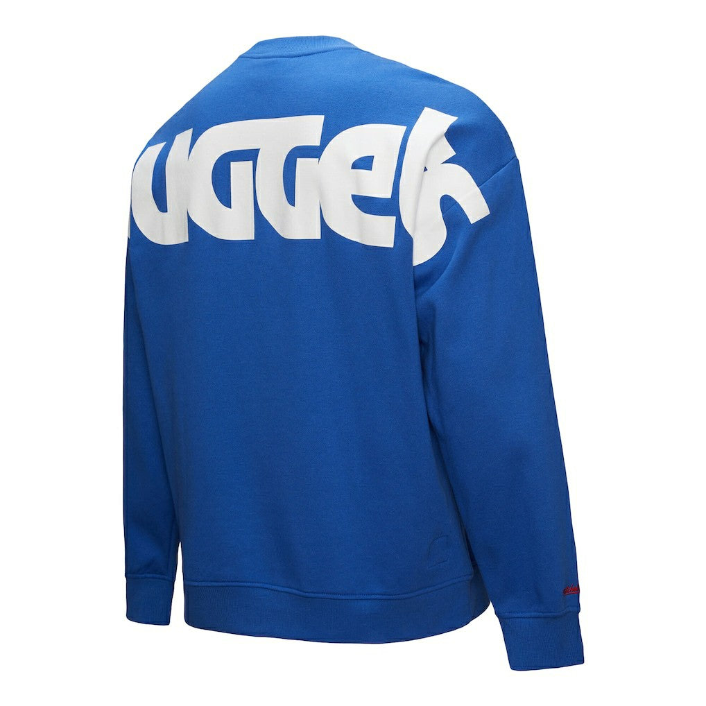 Denver Nuggets Hardwood Classics There & Back 2.0 Vintage Pullover Sweatshirt Royal